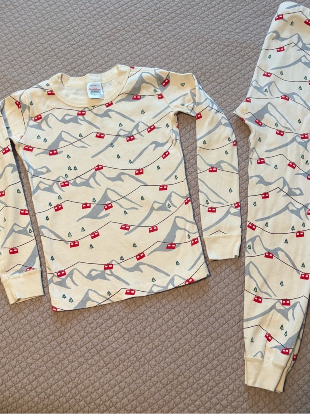 Hanna Andersson Ski Mountain Gondola Long Johns Pajamas